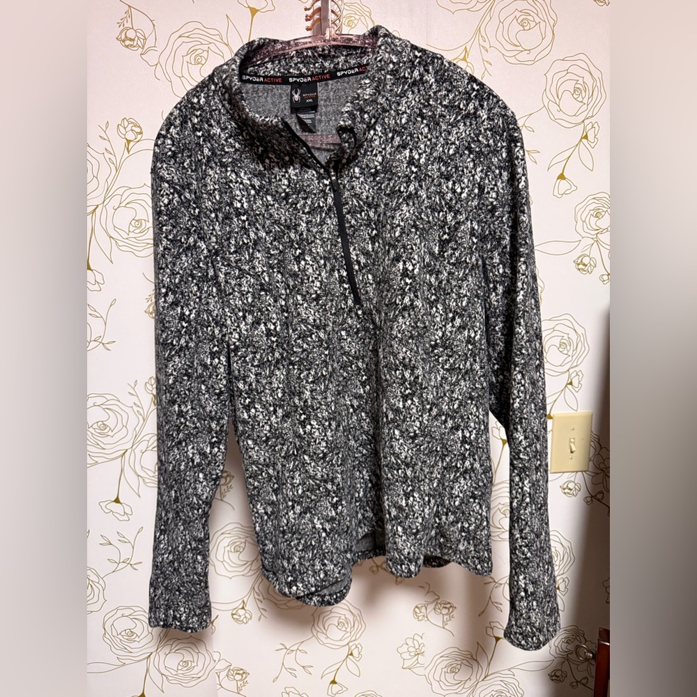Spyder Black and White Patterned Sweater
